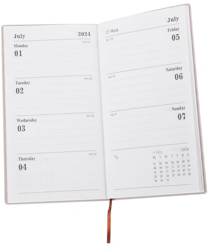 Ciieeo Notizbuch Mit Kalender Planer Wochenplaner Für Englische Agenda Organisation Und Notizen Hochwertiges Für Studenten Und Büro