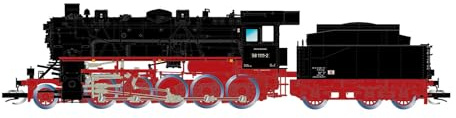 ARNOLD TT HN9068S DR, Dampflokomotive mit Tender, 58 1111-2, 3-Dom-Kessel, 3 Spitzensignal, Ep. IV, mit DCC-Sounddecoder Lok – Dampflok, Schwarz/Rot, Schwarz/Rot