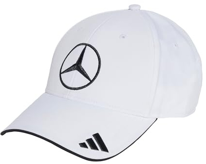 adidas Unisex Mercedes - AMG Petronas Formula ONE Team Driver Cap, White/Black, L