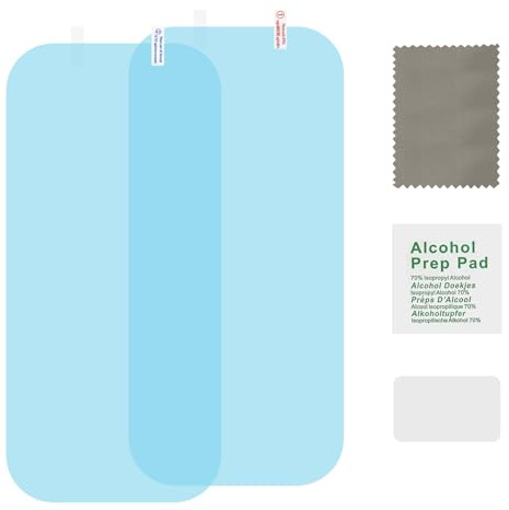 Ygmylandbb Film anti-buée pour rétroviseur, film hydrophobe transparent de protection pour rétroviseur latéral de voiture, pour camion, remorque, voiture, 340×160mm 2 pièces.