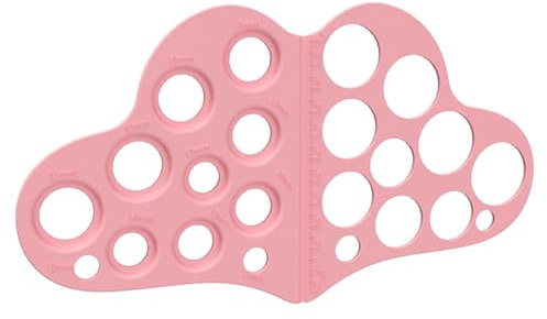 Nipple Measurement Tool for Flanges, Nipple Rulers Breast Flange Measuring Tool, Breast Flange Measuring Tool, Breast Pump Nipple Size Ruler, Nipple Size Ruler for New Mothers,