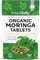 Organic Moringa Tablets - 180 High Strength Pure Leaf, Zero Additives, Easier to Swallow Than Capsules, Essential Vitamins & Minerals by Inner Vitality