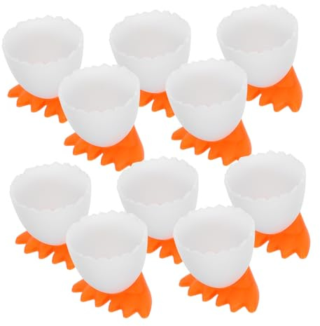 Anneome 20 Hueveras De Plástico Para Desayuno, Divertidos Soportes Para En Forma De Pollo Para Duros, Recipientes Decorativos Para, Soporte De Exhibición Para