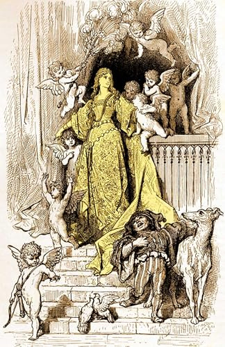 YIMACBJXX Famoso Lienzo Imagen Art Painting Art Cuadro Orlando Furioso di Gustave Doré para Decoraciones del Hogar 60x90cm
