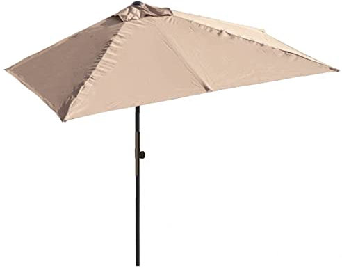 Ombrellone rettangolare | Protezione UV | Ombrellone da balcone | 250 x 130 cm e 200 x 100 cm | Balcone da giardino | Manovella facile | Ideale per balconi, giardini e terrazze