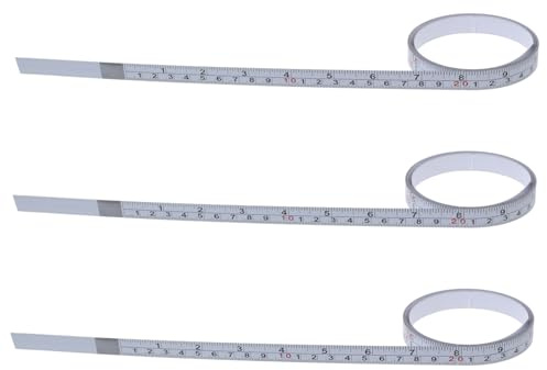 NUOBESTY Nastro in Acciaio Autoadesivo Nastro Bianco Scala Centimetrica e Imperiale Righello Per Misurazioni Precise Su Banco Da Lavoro e Tavolo Da Disegno Strumento Di Misura Robusto