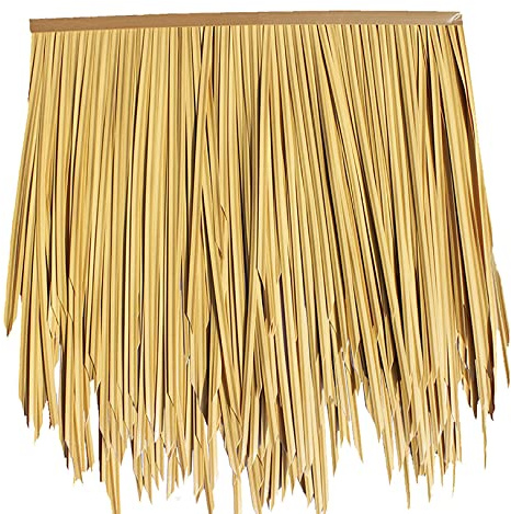 Lot de 5 rouleaux de chaume artificielle en palmier pour toiture de jardin et terrasse - Résistant aux UV pour aménagement paysager et décoration extérieure