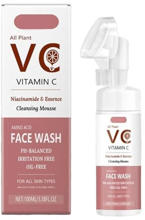 Vitamin C Reinigungsschaum für Frauen, Facial Foam Cleanser, Tiefenreinigung der Haut, Erfrischend und Angenehm, Feuchtigkeitsspendend und Hydratisierend, Für alle Hauttypen Geeignet