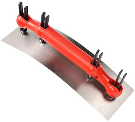 MagiDeal Llana de yeso Llana de hormigón Multifuncional para esquinas redondeadas Cilíndrica industrial Mango ergonómico