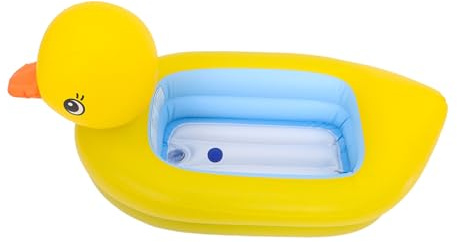 FRCOLOR Aufblasbare Babybadewanne aus Pvc mit Stabilen Seiten für Neugeborene und Kleinkinder Tragbar Platzsparend und Einfach zu Reinigen für Hause und Unterwegs
