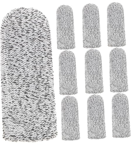 FIXOSHEE 10 piezas Protectores de Dedos Anticorte Duraderos para Cocina Carpintería Jardinería Fundas de Pulgar y Dedos Resistentes al Desgaste Cubiertas Prácticas para Corte y Trabajo