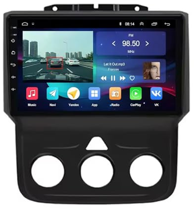 Autoradio Radio Macchina per Dodge RAM 2012-2017 Android 15 9 Inches Auto Bluetooth con Schermo Fm Am Bluetooth Usb Per, 4Core 2G+32G