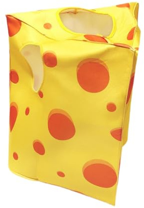diwedaso Costume realistico da cibo per la colazione, accessori per cosplay, costume di Halloween, cappotto di formaggio, aggiunge umorismo a qualsiasi