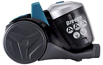 Hoover Breeze Cylinder Vacuum Cleaner Bagless, Lightweight & Compact, Pet Tool, Blue [BR71 BR02]