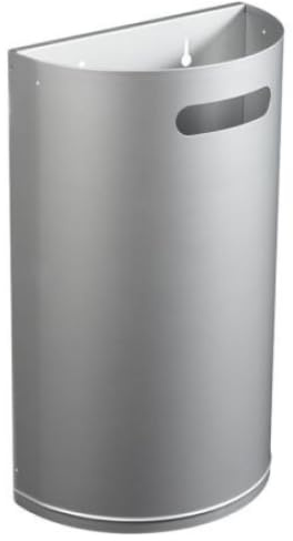 Corbeille décrochable murale Arkea essentiel - 40l - gris métal - RAL 9006
