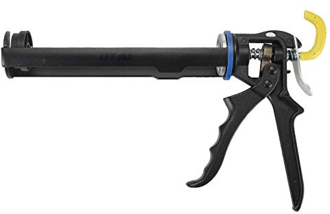 BlueNatHxRPR 10 Oz Caulking Gun for Processing All Sealing and Adhesive Cartridges with Strong Frame
