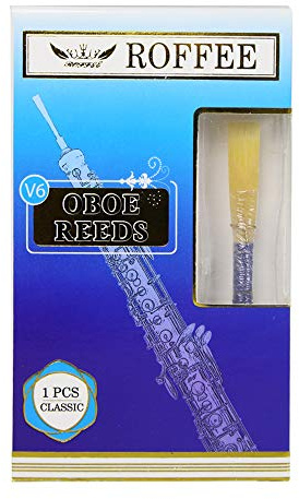ROFFEE 1 hoja de oboe de hoja V6 modelo escolar, media blanda.