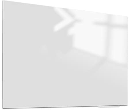 Whiteboard Glas Elegance Weiß Magnetisch 45x60 cm | Sam Creative Whiteboard | Design Whiteboard aus Glas | 3D-Effekt Design Whiteboard