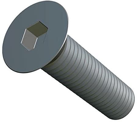 M5X10 Inbusschrauben, Senkkopf, Edelstahl Mechanische Schrauben mit Innensechskant Flachkopfbefestigung, 5 mm Schrauben Geeignet für Metall, Bau, Installation, DIY (25 Stück)