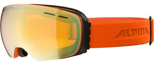ALPINA GRANBY Q-LITE Skibrille, black-pumpkin matt, One Size