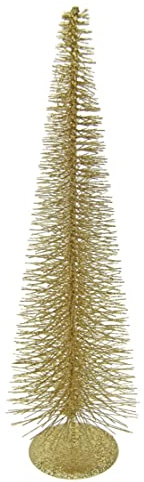 Weihnachtsbaum mit Glitter Tannenbaum Pyramidenbaum Christbaum Dekobaum Metallbaum Drahtbaum Kunstbaum Weihnachtsdekoration Deko X'Mas Schmal Metall Ständer Weihnachtsschmuck Pyramide Deko-Pyramide