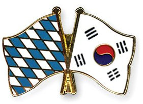 Bayern-Südkorea Freundschafts Pin Flaggen Pin Freundschaftspin Anstecker Flaggenpin