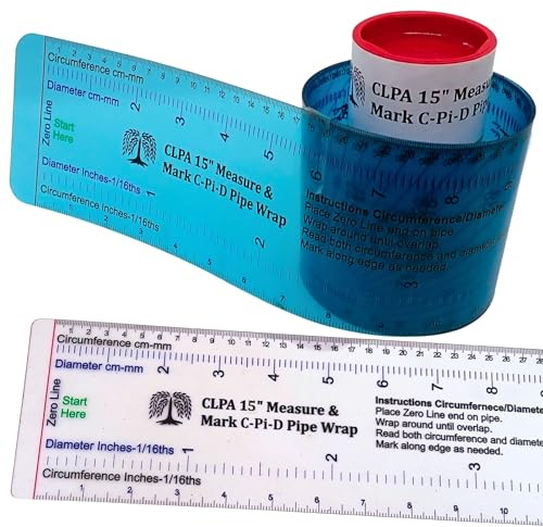 15 Diameter Pipe Wrap Around Marking Tool | Australian Designed and Made; Pipe Cutting Guide; Pipe Measuring Tool; Plumbers and Trades