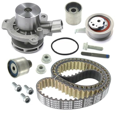 SKF Wasserpumpe und Zahnriemensatz, nicht schaltbare Wasserpumpe mit Dichtungen VKMC 01277-1 Höhe 171 mm Länge 271 mm Breite 142 mm – OE-Qualität | Kompatibel mit: AUDI A4 B9 Avant, VW CRAFTER Bus, CRAFTER Kasten, CRAFTER Pritsche/Fahrgestell, MULTIVAN T6, TIGUAN, TOURAN