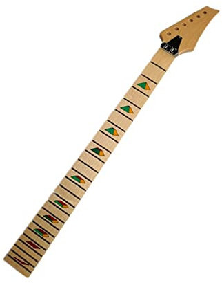 Unfertiger Gitarrenhals 24 Bünde Ahorn E-Gitarrenhals Ahorn Griffbrett Gitarrenzubehör Teile