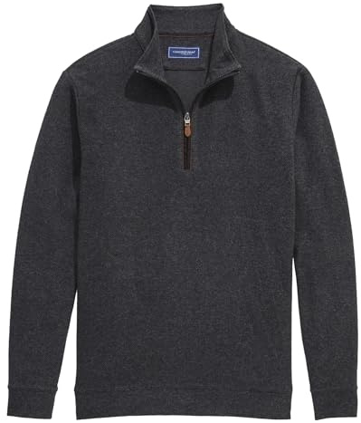 vineyard vines Men's Calmwater Quarter-Zip Pullover Sweater, Nocturne, Medium