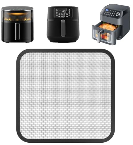 Spritzschutz Heißluftfritteuse Airfryer Zubehör für Cosori TurboBlaze 5,5L 6,0L 6,2L, Turbo Tower Pro Smart, 10.8L, Philips Airfryer Zubehör HD9285/90 XXL 7,2L und HD9270/90 XL 6,2L, 22 x 21 x 0.5cm