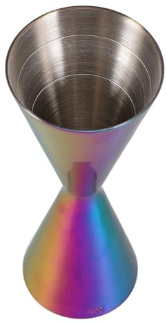 Healvian Misurino per Cocktail Jigger in Acciaio Inox 30/45 Ml Bicchierino Doppia Misura per Bar e Barman Strumento di Misurazione Professionale per Preparazione Drink