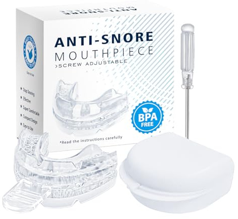 BuccoCare Orthèse D'avancée Mandibulaire,anti-ronflement Précis Et Confort Doux Protections Dentaires Doux Envie De Nuits Silencieuses (Blanc)