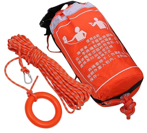 Salvagente a lancio da barca - Dotazione Di Sicurezza Riflettente - Borsa Galleggiante Con Corda Da Lancio - Portatile per Acqua Barca Vela Kayak Canoa Rafting Piscina