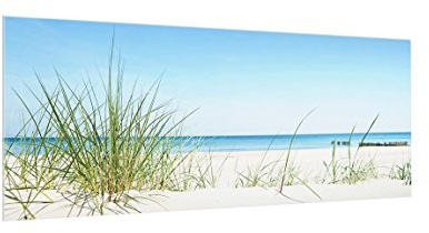 Bilderwelten Spritzschutz Glas - Ostseeküste - Panorama Quer, HxB: 40cm x 100cm