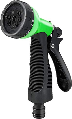 tillvex Garten-Handbrause Premium 9 Funktionen | für alle gängigen Gartenschlauch-Systeme | Gartenbrause | Spritzpistole | Spritzdüse