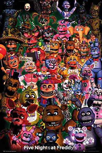 Close Up Five Nights at Freddy's affisch Ultimate Group (61 cm x 91,5 cm) + Ü-affisch