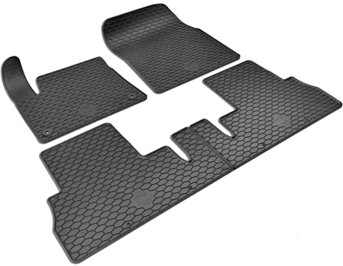 WALSER DirtGuard Gummi Fussmatten Auto für Citroen Berlingo/Opel Combo E/Peugeot Rifter 2018-Heute, Toyota Proace City Verso 2019-Heute, 100% passgenaue Auto Fußmatten, Fußmatte Auto