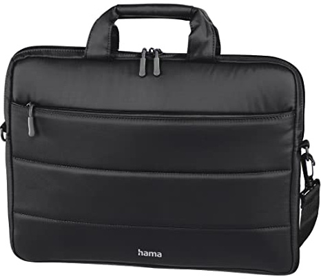 Hama Laptop Tasche bis 17.3 Zoll (Notebook Tasche für Laptop, Tablet, MacBook, Chromebook bis 17,3 Zoll, Umhängetasche als Arbeitstasche oder Schultasche für Herren und Damen) schwarz