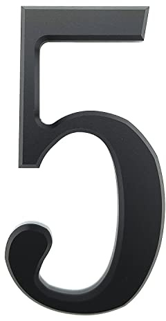 Ywonoby 3D Mailbox Numbers - 3 Inch(7.6 cm) Self Adhesive House Numbers Stickers for Door, Address - Black