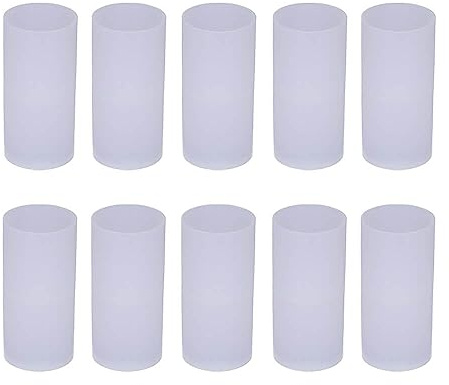 10 Stück Verbindungsmuffe Ø 50x114mm M50 PP für Kunststoff-Stangenrohr transparent Voxura