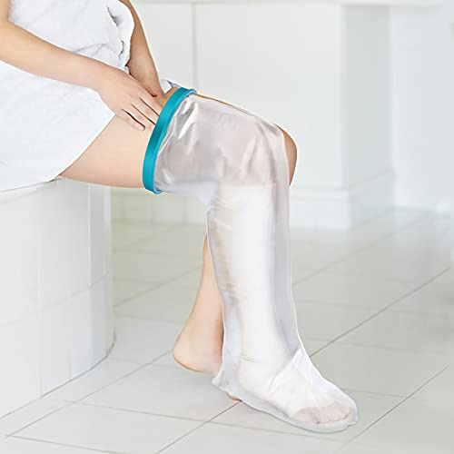 Protection Platre Jambe Adulte, Sac Douche Platre Pour Cuisse Protections pour Plâtre, Réutilisable Plâtres Protecteur de Bandage Utilisé Pour Tout en Douche