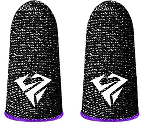ROBAUN 1 Paire Portable Gaming Doigt Manchon Respirant Bout des Doigts Sweatproof slip Fingertip Jeu Pour Mobile Couverture Gants Pouce