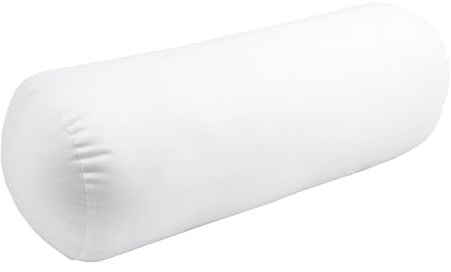 AmeriCan Goods Health Fiber Filled Jackson Roll-Style Orthopedic Pillow Support Cervical Neck Back Pain Neckroll Pillow Cushion for Neck