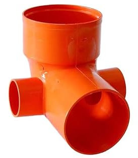 Curva wc - tipo basso in pvc - Modello 2 attacchi (destro + sinistro) Ø40