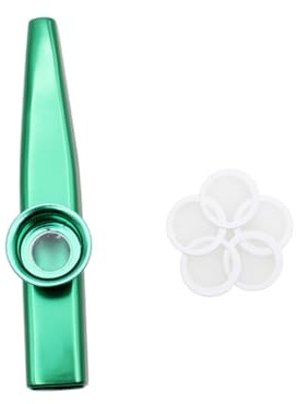 TOPPERFUN Metall-kazoo für Junge Mädchen und Erwachsene Musikinstrumente aus Metall Handliches Mini-instrument für Unterwegs Einfach zu Lernen Spielen
