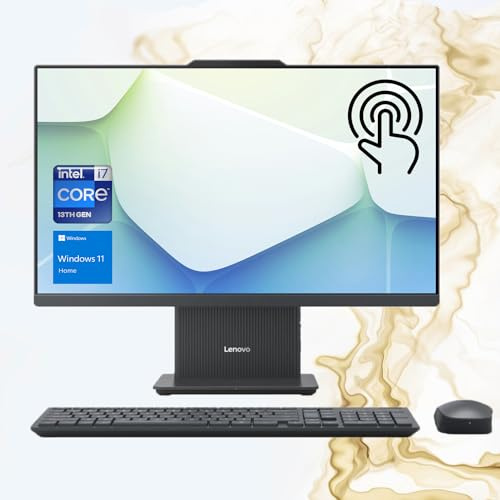 Lenovo IdeaCentre I Gen 9 All-in-One, 27 FHD 100Hz Touchscreen, Intel Core i7-13620H, 16GB DDR5 RAM, 1TB PCIe SSD, Wireless KB & Mouse, HDMI, RJ-45, Wi-Fi 6, Webcam, Win 11 Home, Grigio