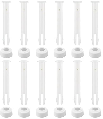 JAMSSOW 12 Stück Kunststoff Pool Verbindungsstifte und Dichtungen,Pool Zubehör,Pool Ersatzteile für Intex 28270-28272,Ersatz für Schwimmbad-Anschlüsse für Rahmenschwimmbäde(6cm/2,36in)