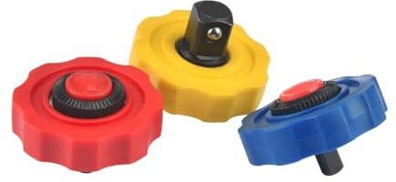 Hoteche 3-teiliges Mini Ratschen Set – Finger-Ratsche, 1/2, 3/8, 1/4 – Hochwertige Carbonstahl-Mini-Ratsche für enge Räume, ideal zum Lösen und Befestigen von Schrauben und Muttern
