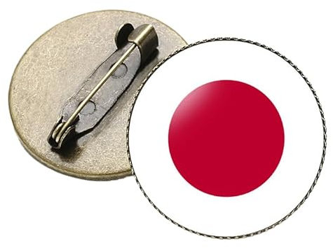 Brosche Mit Japanischer Flagge – Personalisierter Konvexer Anstecker Aus Glas Mit Flaggenaufdruck, Anstecknadel, Patriotisches Zubehör, Schmuck Für Frauen Und Männer, Kleidung, Schal, Tasche, H
